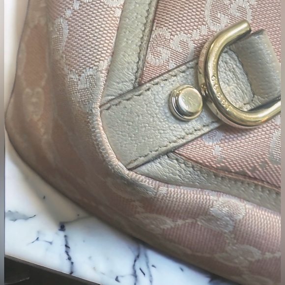 Pink & White Gucci D-Ring Abbey Tote - Picture 8 of 11